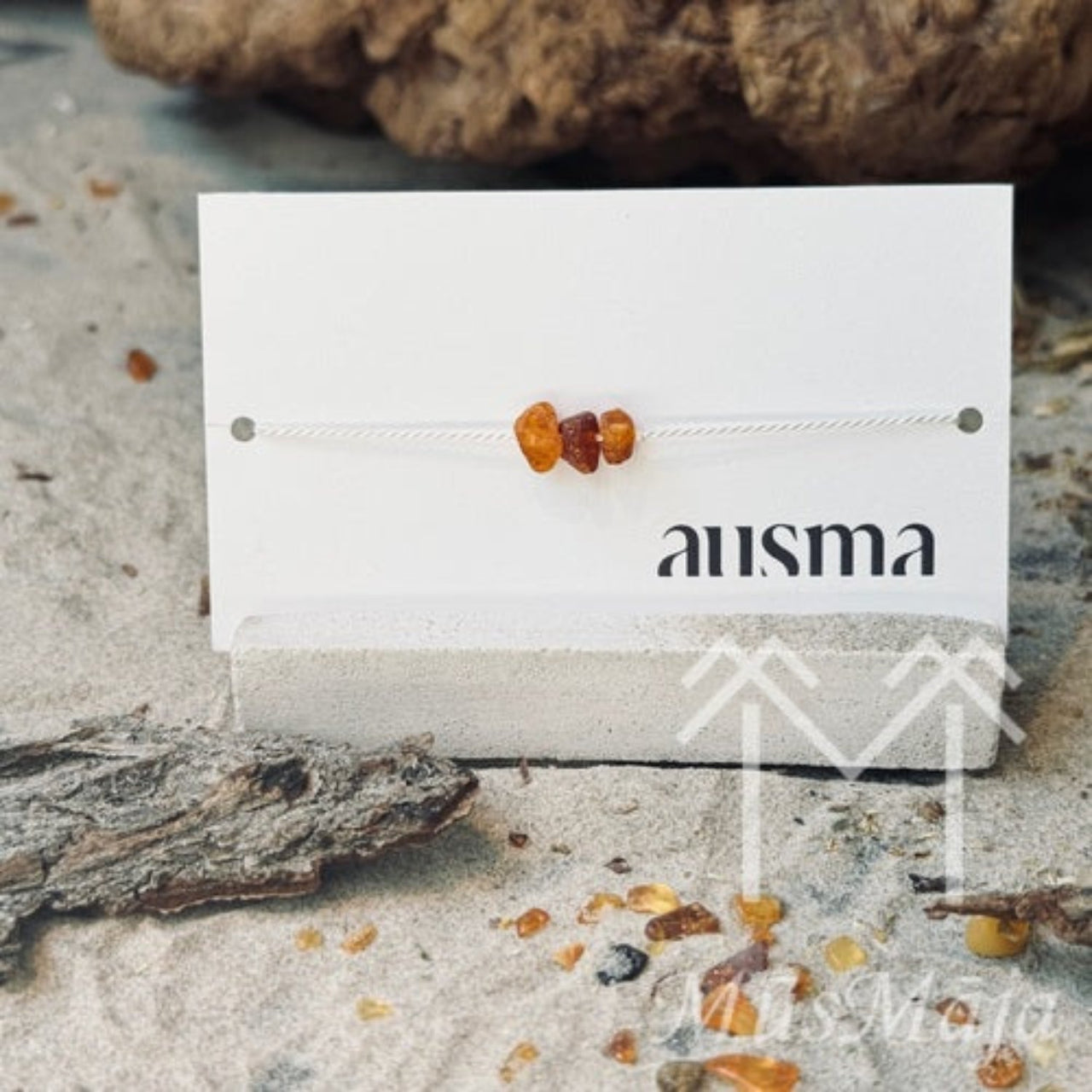 Zīda diega aproce DZINTARA GRAUDS AUSMA