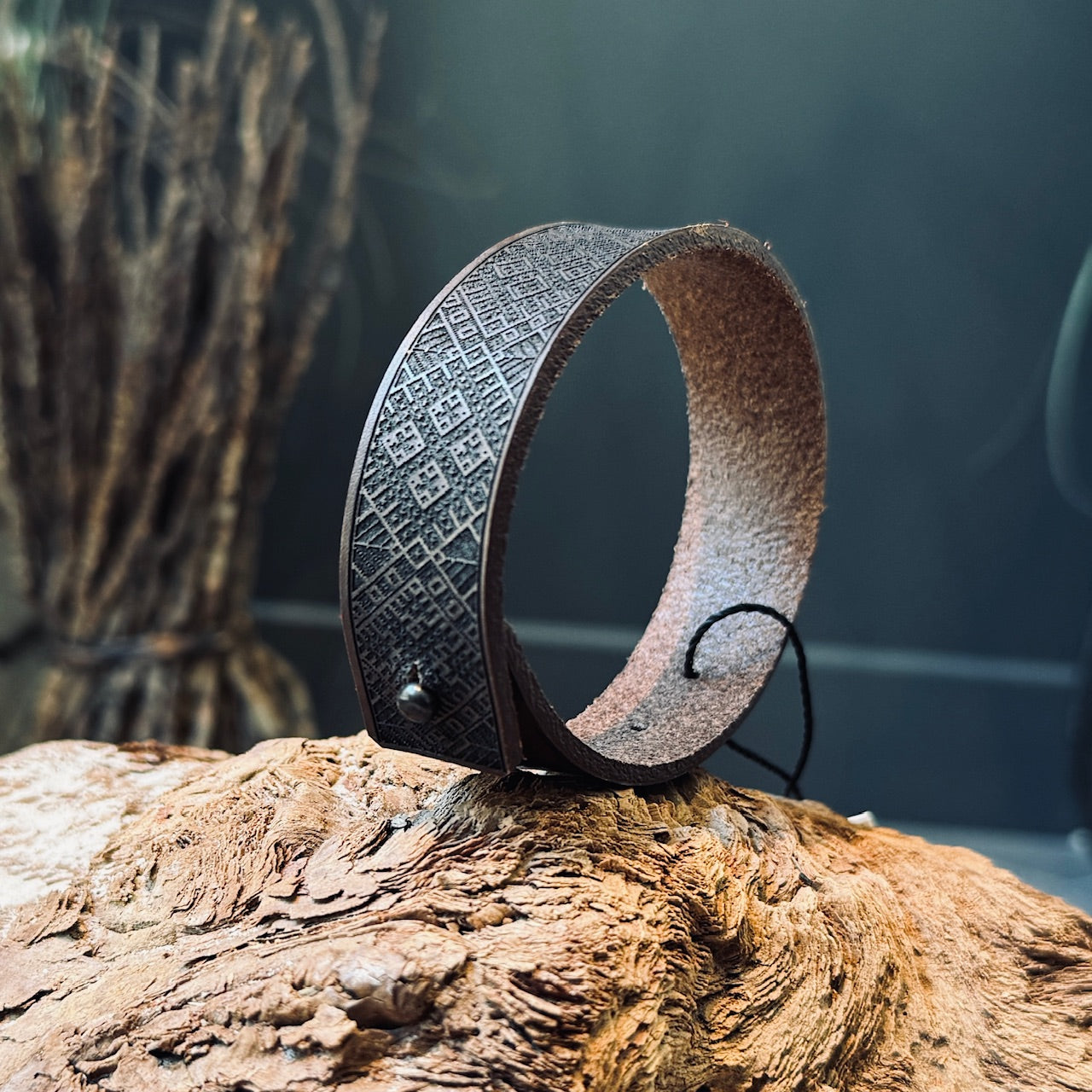 Ādas aproces ar LIELVĀRDES JOSTAS rakstu