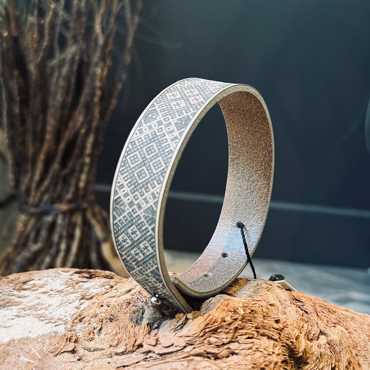 Ādas aproces ar LIELVĀRDES JOSTAS rakstu