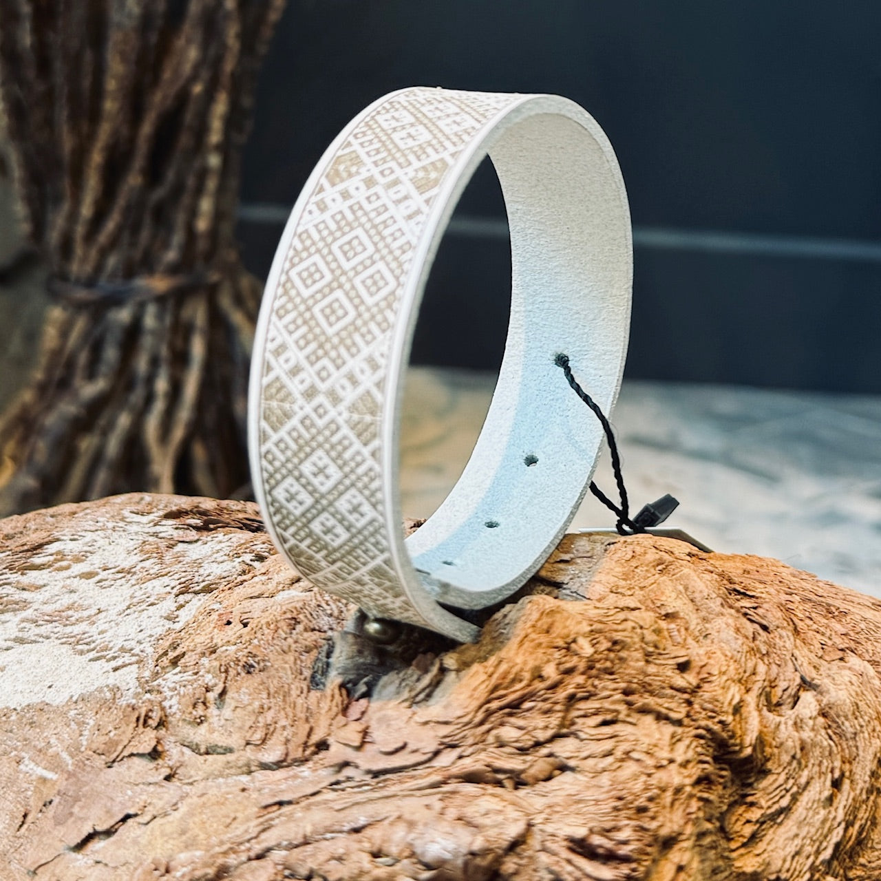 Ādas aproces ar LIELVĀRDES JOSTAS rakstu