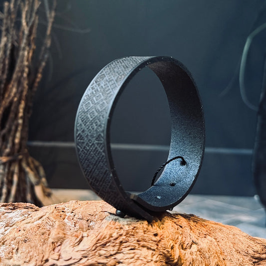 Ādas aproces ar LIELVĀRDES JOSTAS rakstu