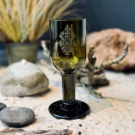 Stikla glāze uz kājiņas AUSTRAS KOKS