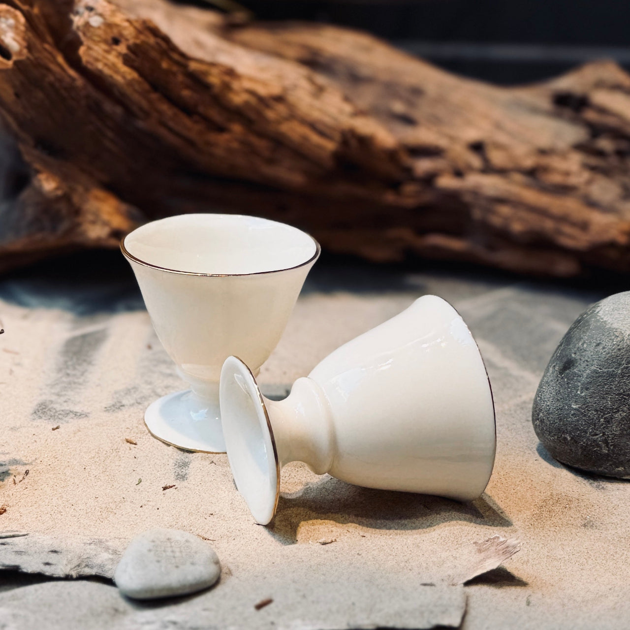 Porcelāna vīna kauss ZELTA PUMPIŅA