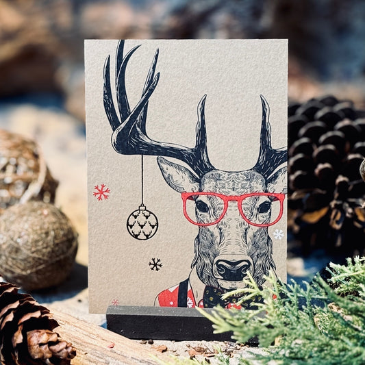 Ziemassvētku kartīte BRIEDIS