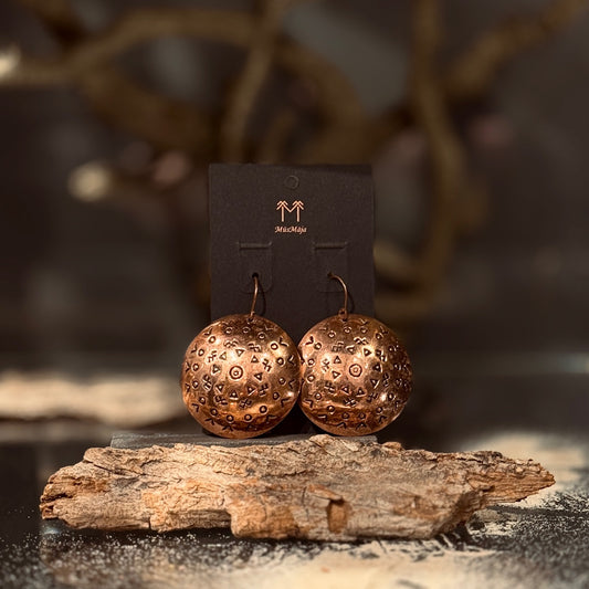 Misiņa un Vara auskari LATVIEŠU SPĒKA ZĪMES