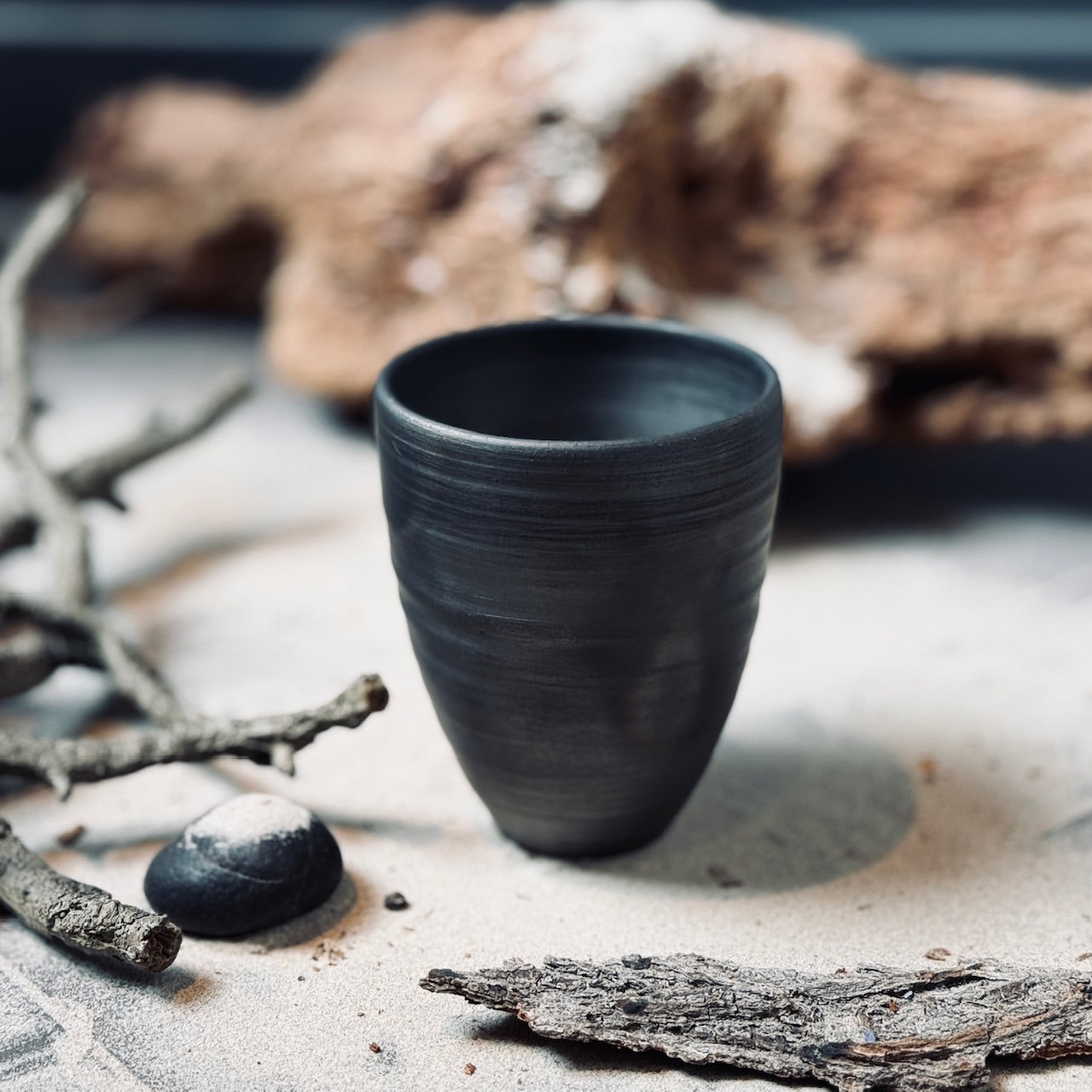 Melnās (svēpētās) keramikas GLĀZES