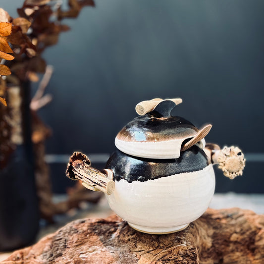 Keramikas cukurtrauks BRONZA ar brieža ragu