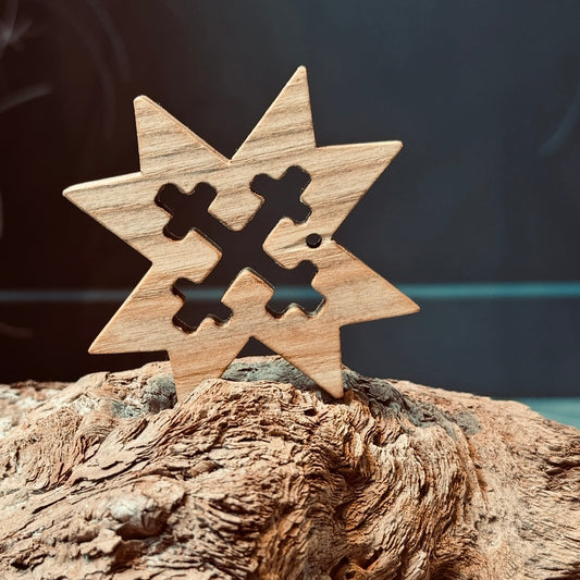 Latviešu koka spēka zīme AUSEKLĪTIS