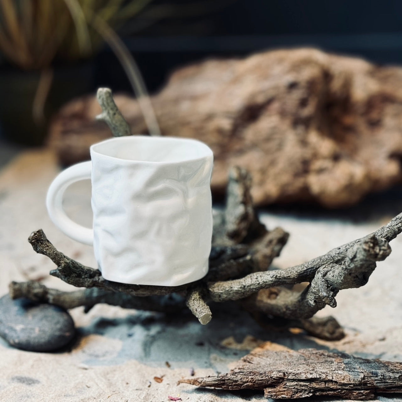 Porcelāna krūzes BALTAIS BURZĪJUMS