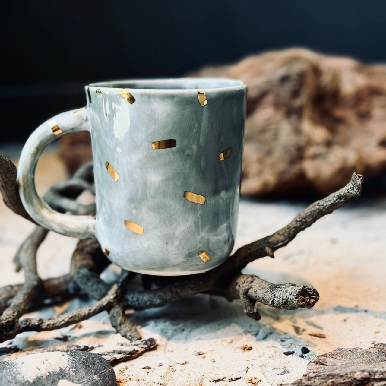 Porcelāna krūzes un glāzes ZELTA TRIEPIENS