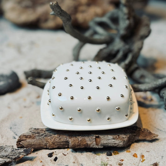 Porcelāna sviesta trauki ZELTA PUMPIŅA