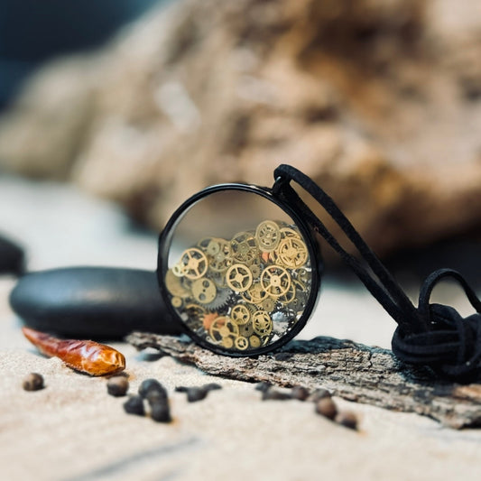 Kuloni ar PULKSTEŅU MEHĀNISMU ZOBRATIEM