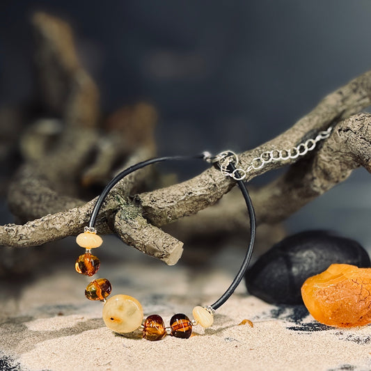 Elastīga aproce DZINTARA PĒRLES