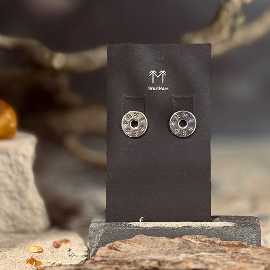 Sudraba nagliņauskari ar SEPTIŅDIENU zīmēm