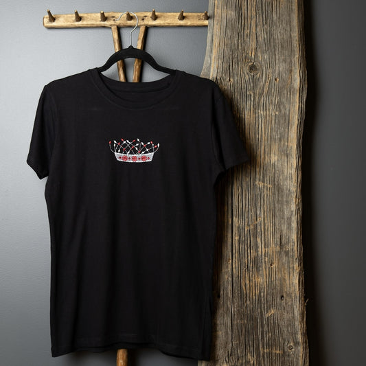 Izšūts sieviešu t-krekls SPĪGANAS KRONIS