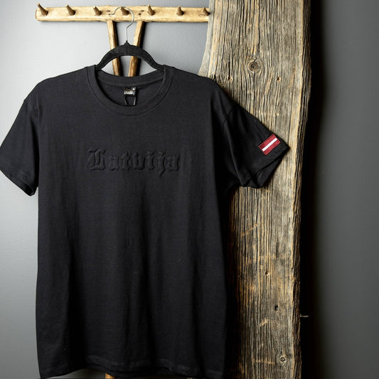 Izšūti 3D vīriešu t-krekli LATVIJA