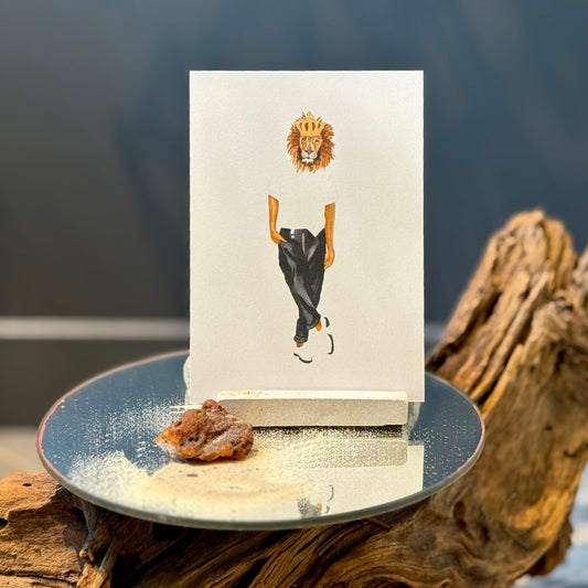 Akvareļu apsveikuma kartītes ZVĒRI - KUNGI