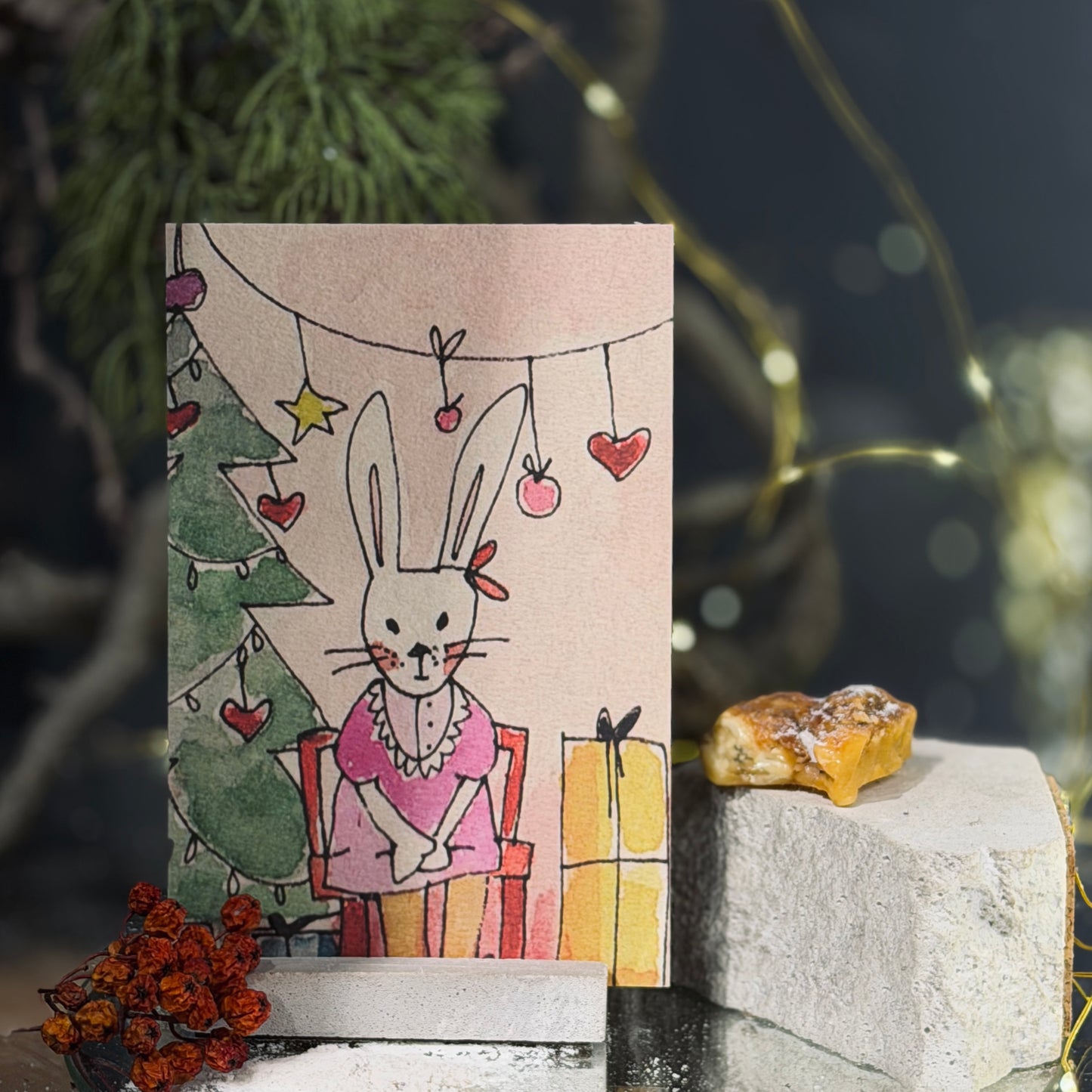 Ziemassvētku apsveikuma kartītes ZIEMASSVĒTKU PASAKA