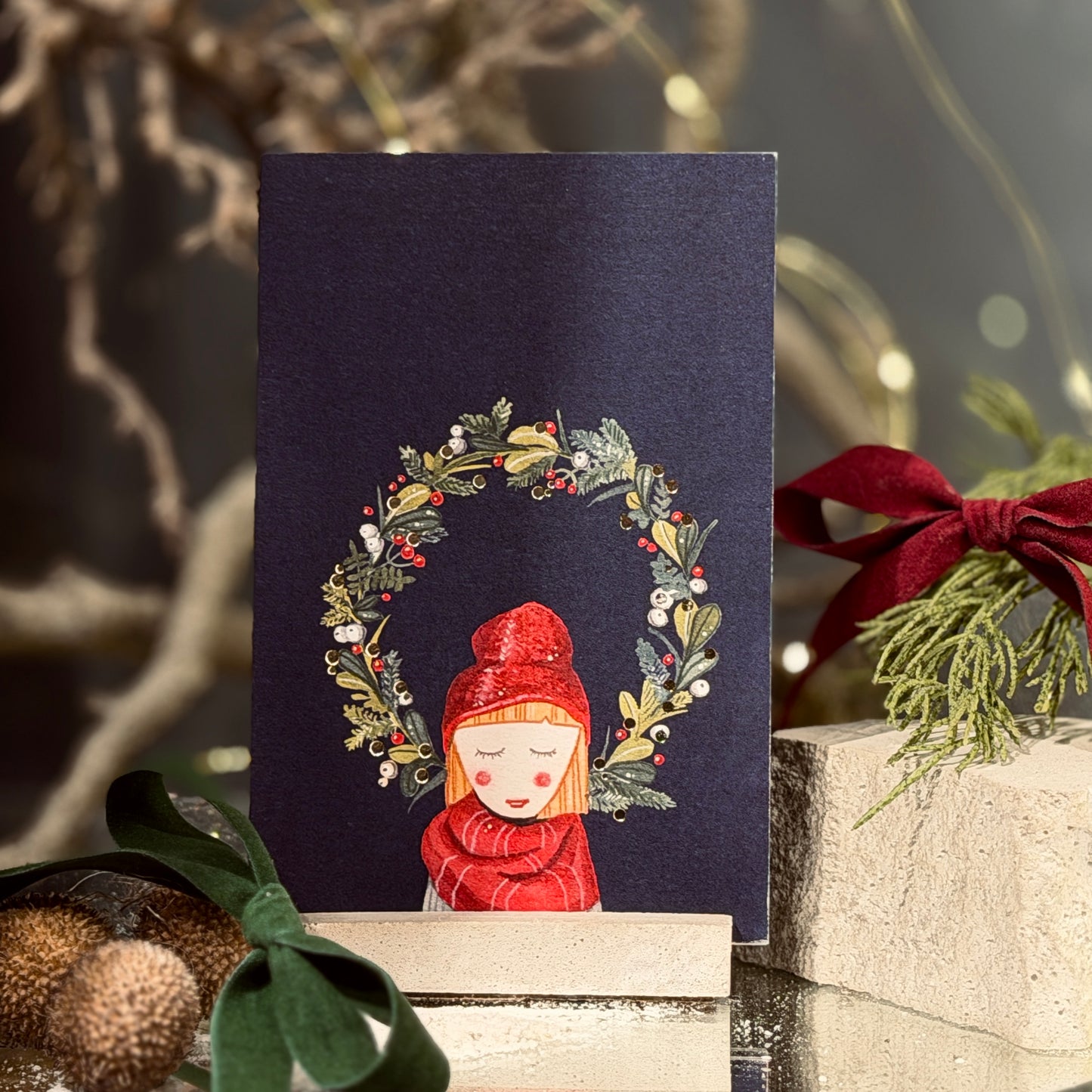 Ziemassvētku kartītes ZIEMASSVĒTKU PASAKA, atveramas kartītes