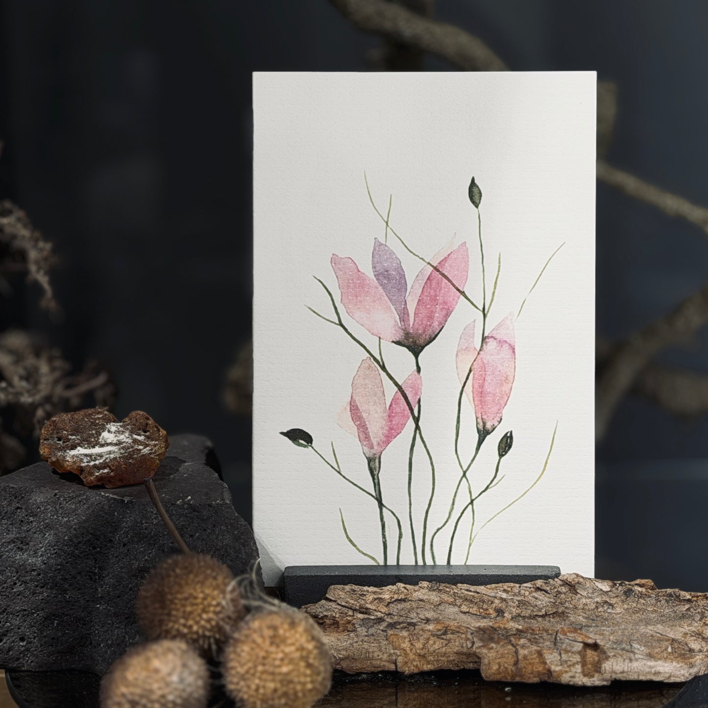 Apsveikuma kartītes ZIEDĒŠANA, atveramas