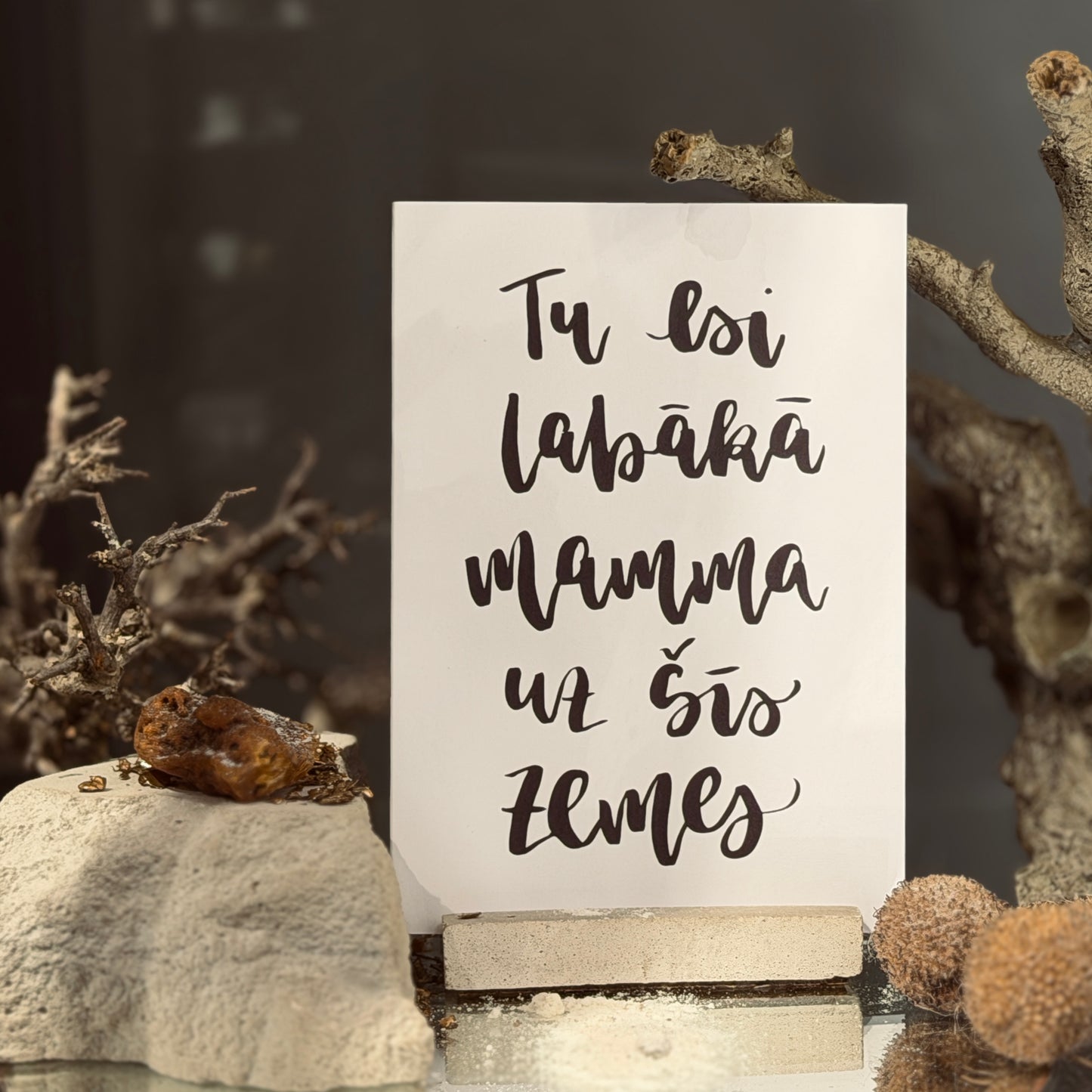 Apsveikuma kartītes MAMMAI un TĒTIM