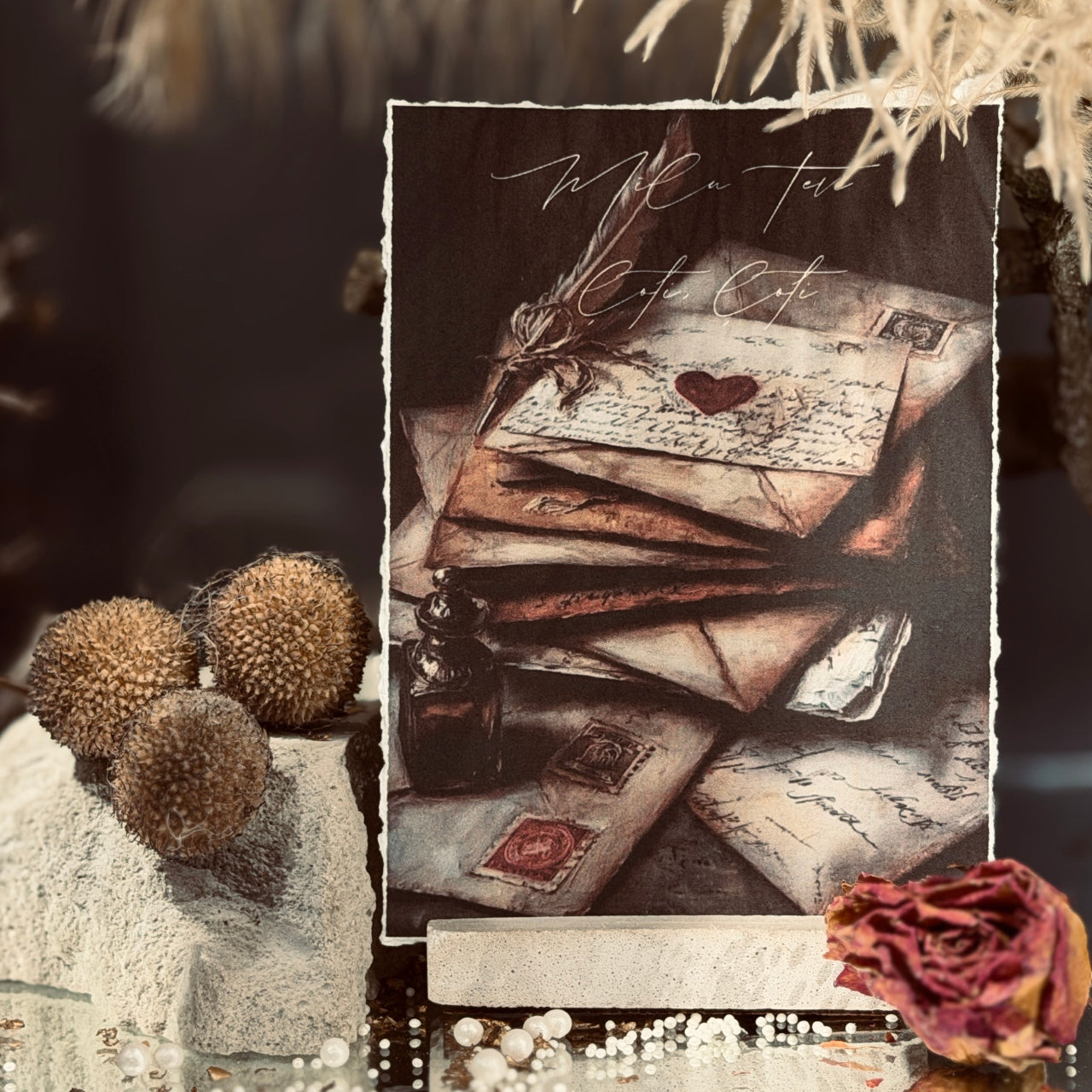 Retro apsveikuma kartītes MĪLESTĪBA