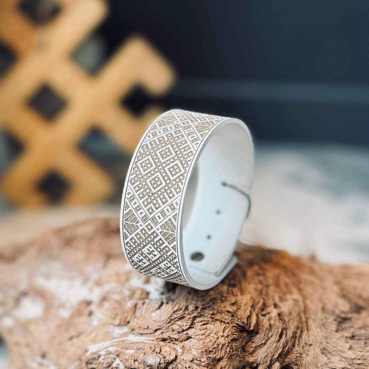 Ādas aproces ar LIELVĀRDES JOSTAS rakstu