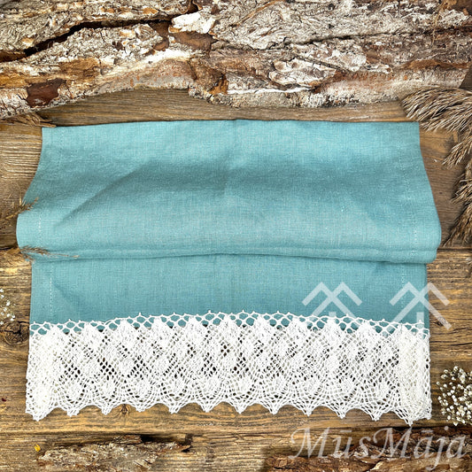 Lina galda celiņš "PIPARMĒTRA" ar retro mežģīni