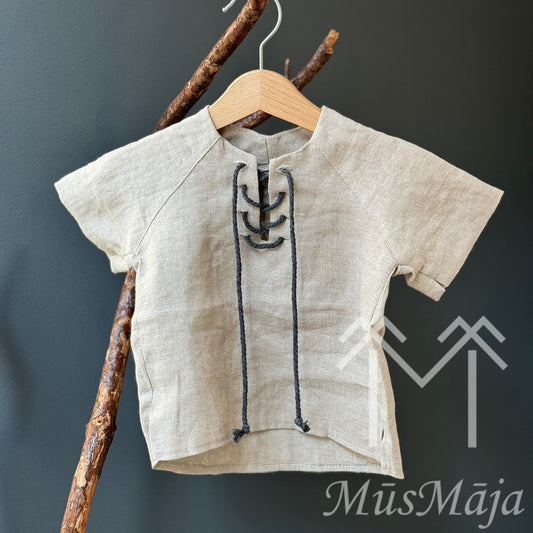 Lina krekliņš ar striķīšiem LINS