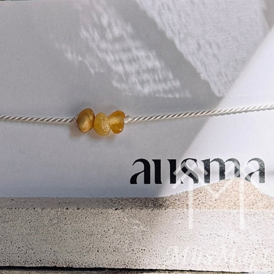 Zīda diega aproce DZINTARA GRAUDS AUSMA