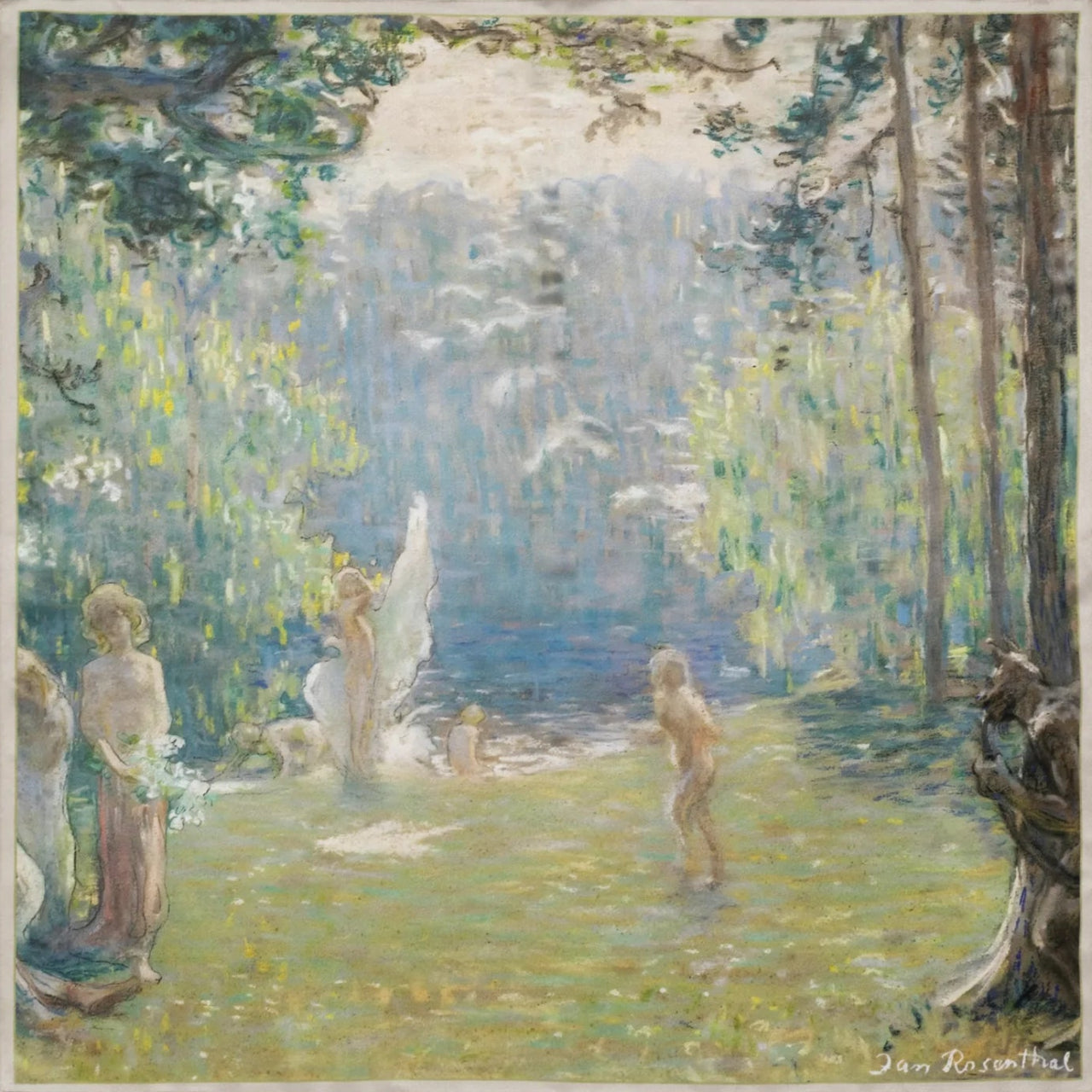 Zīda lakats SAULES MEITAS, J.Rozentāls