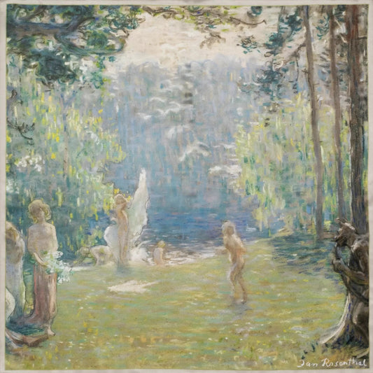Zīda lakats SAULES MEITAS, J.Rozentāls