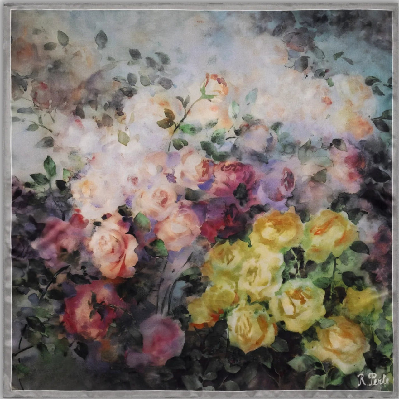 Zīda lakats ROZES, R.Pērle
