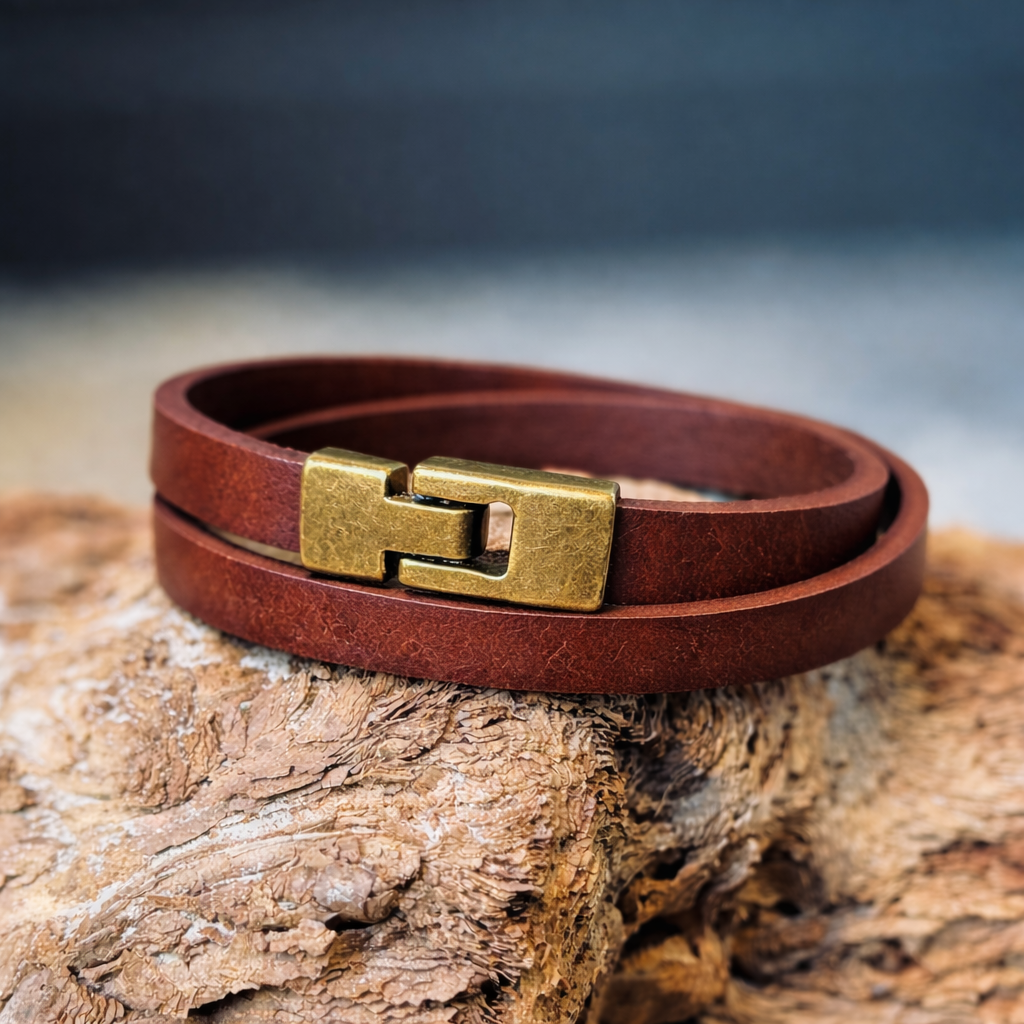 Dubultā ādas aproce ar METĀLA AIZDARI