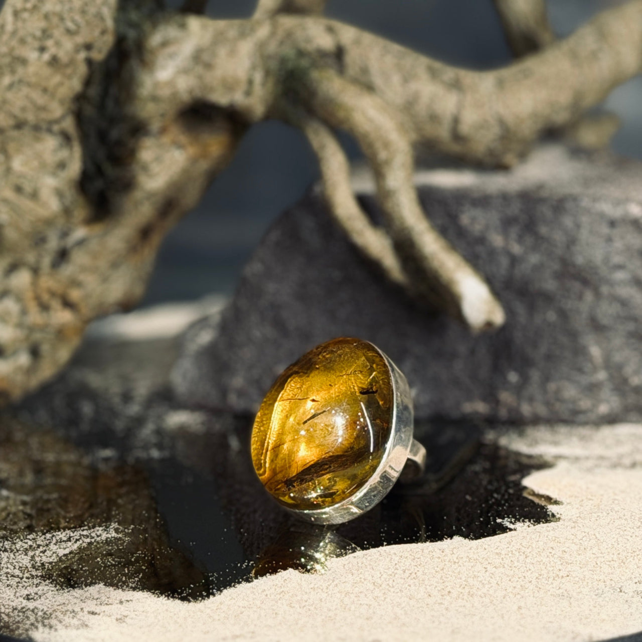 Sudraba gredzens DZINTARS