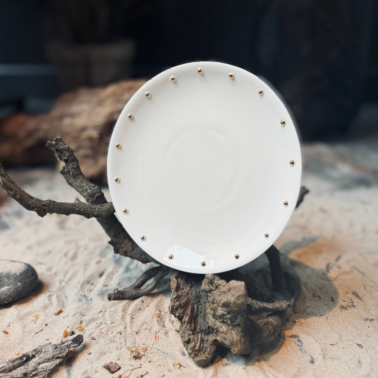 Porcelāna šķīvji ZELTA PUMPIŅA