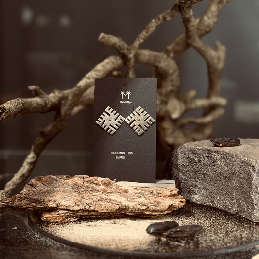 Sudraba auskari PĒRKONKRUSTS