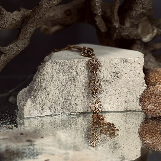 Bronzas rokassprādze ZIEDOŠĀS SAULES