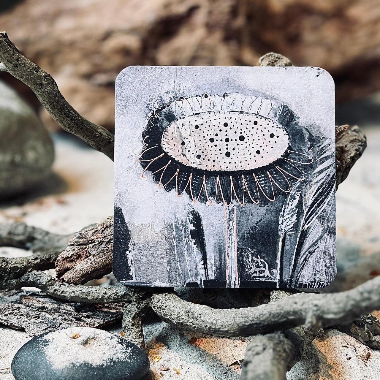 Glāzes un krūzes paliktnis ZIEDĒŠANAS PRIEKS