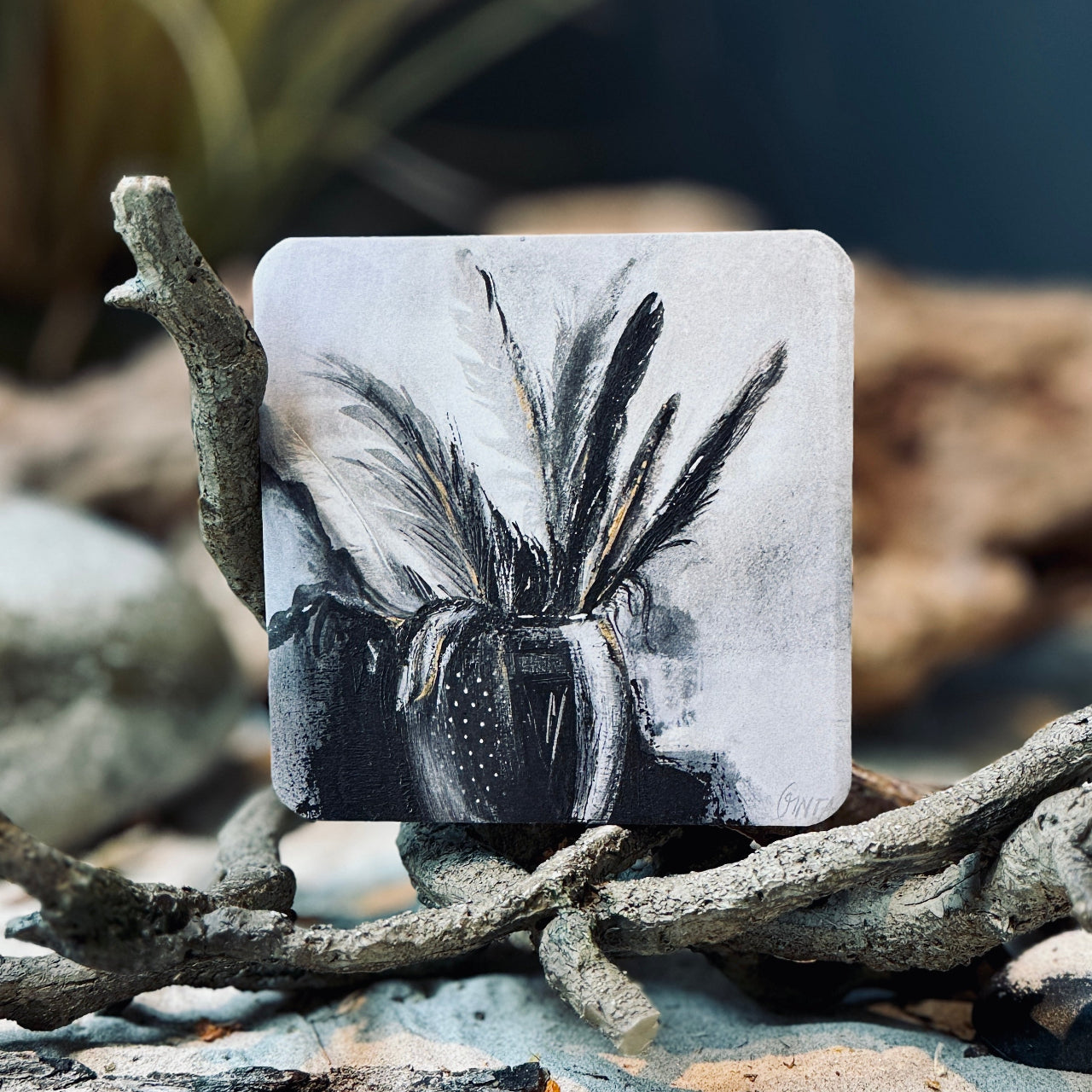 Glāzes un krūzes paliktnis ZIEDĒŠANAS PRIEKS