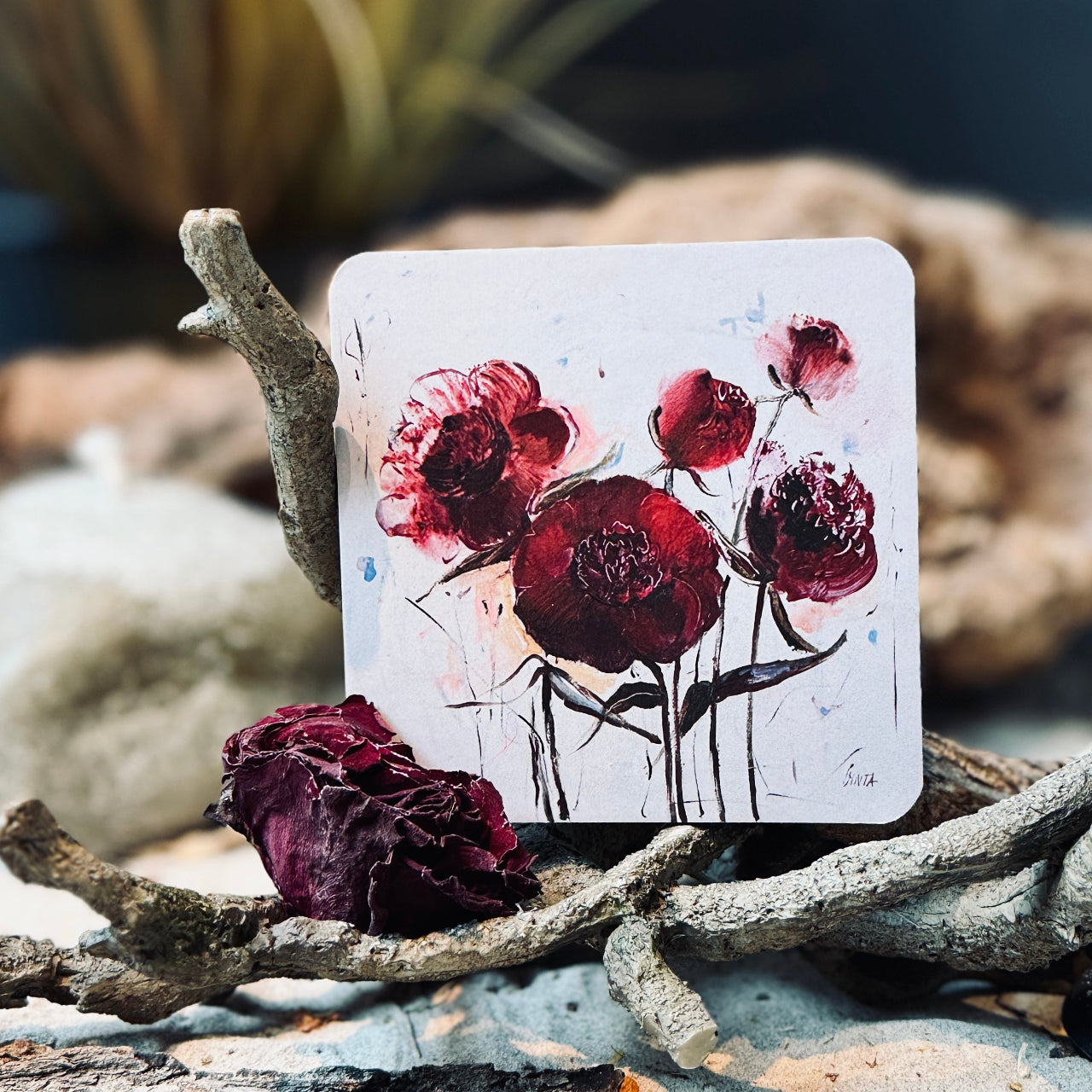 Glāzes un krūzes paliktnis ZIEDĒŠANAS PRIEKS