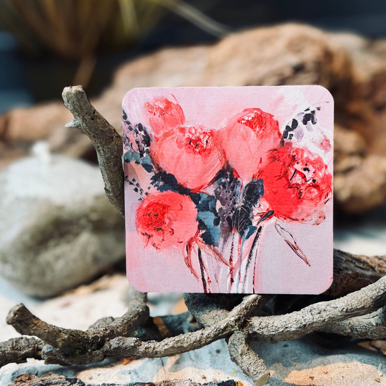 Glāzes un krūzes paliktnis ZIEDĒŠANAS PRIEKS