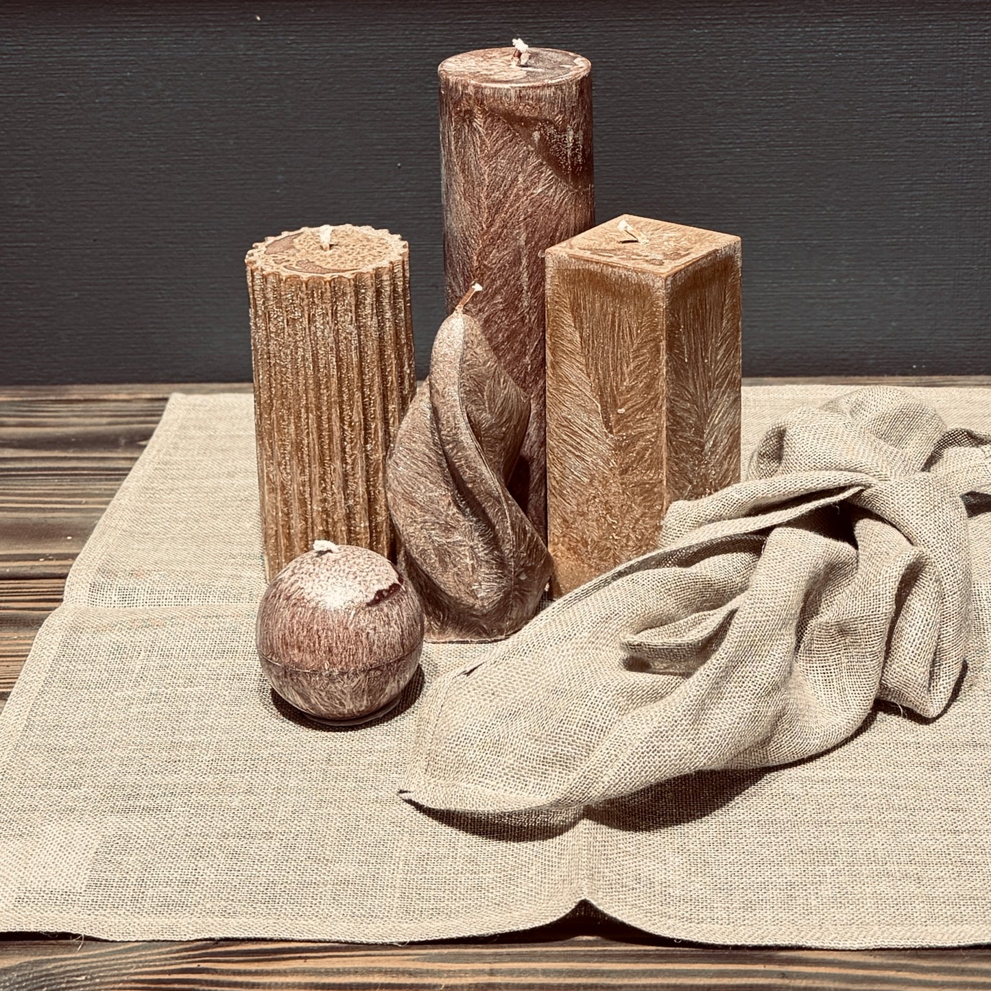 Austas lina galda salvetes