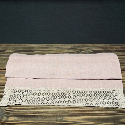 Lina galda celiņš  ROZĀ ZEFĪRS ar šūnas mežģīni