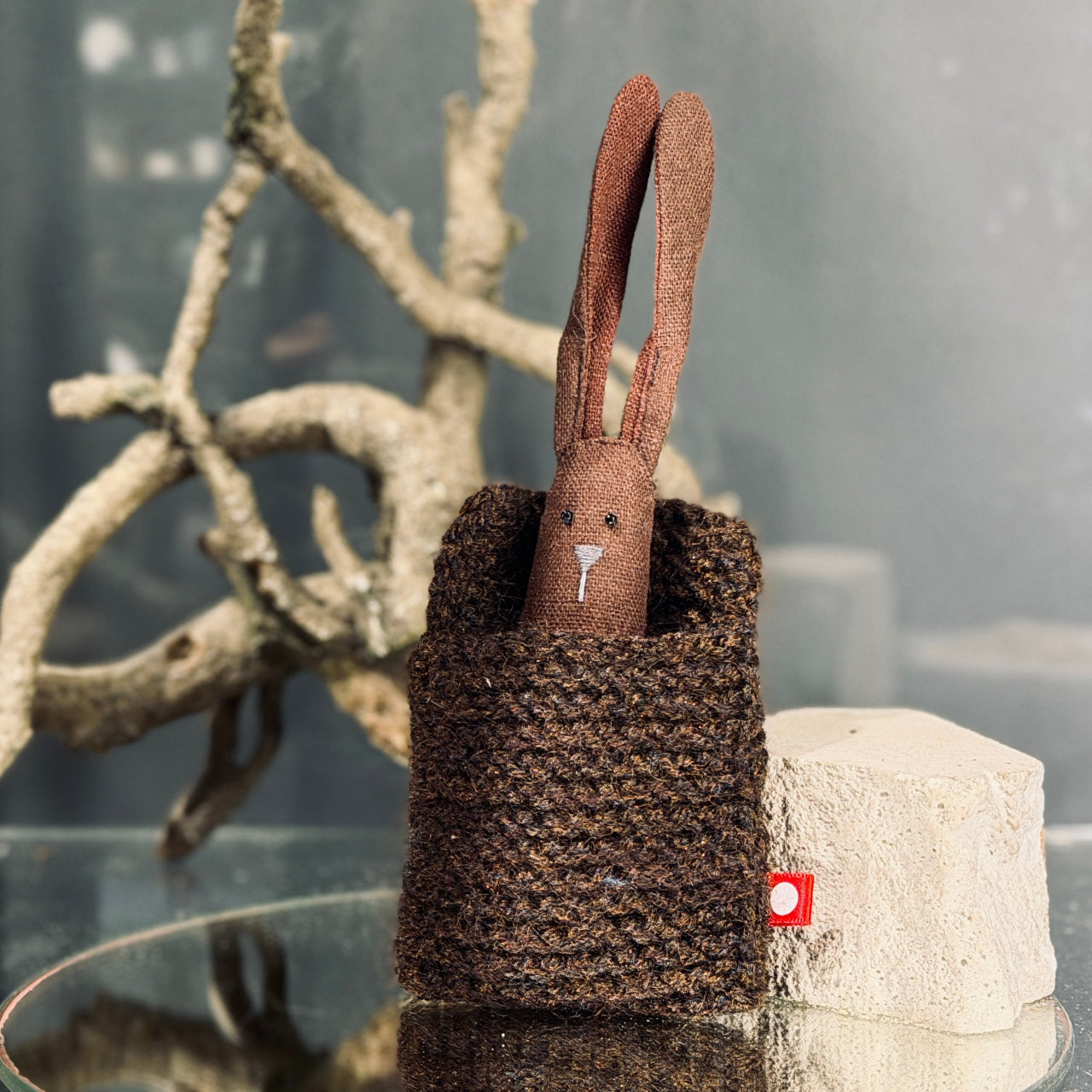 Lina rotaļlieta ZAĶIS kabatiņā