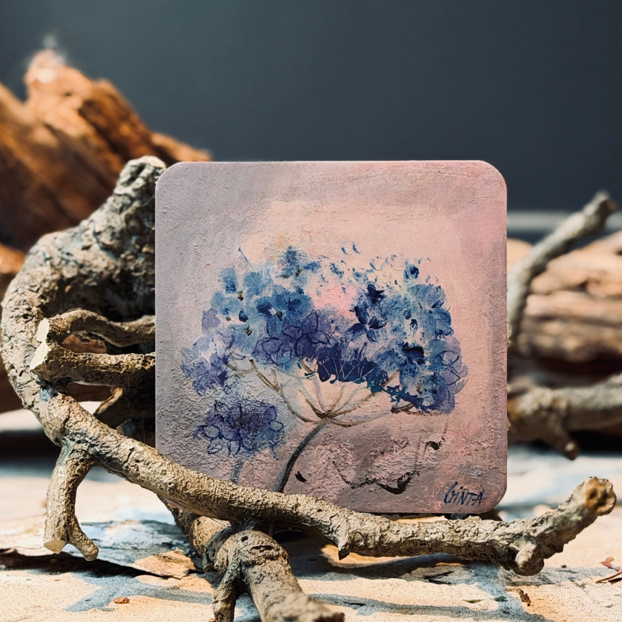 Glāzes un krūzes paliktnis ZIEDĒŠANAS PRIEKS