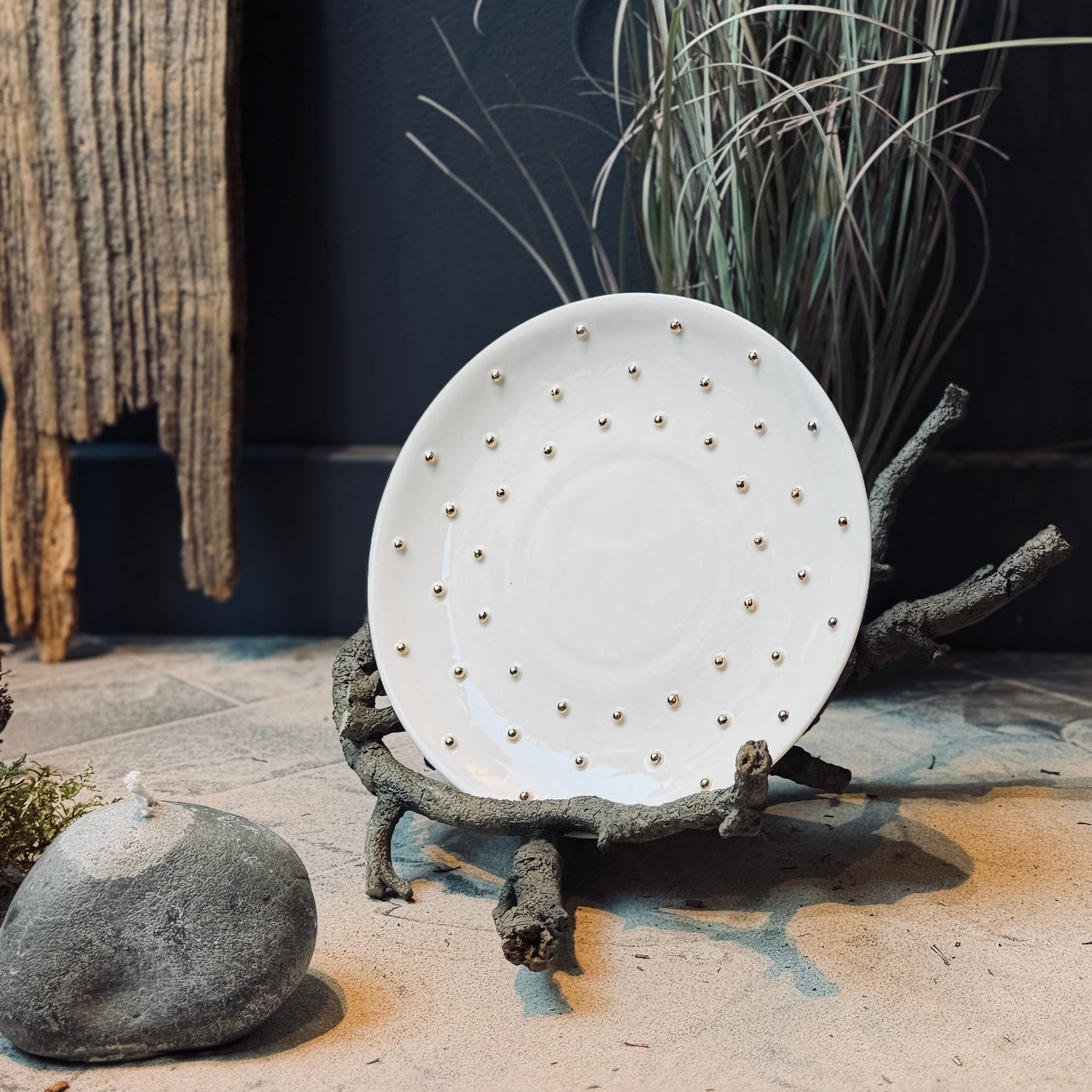 Porcelāna šķīvji ZELTA PUMPIŅA