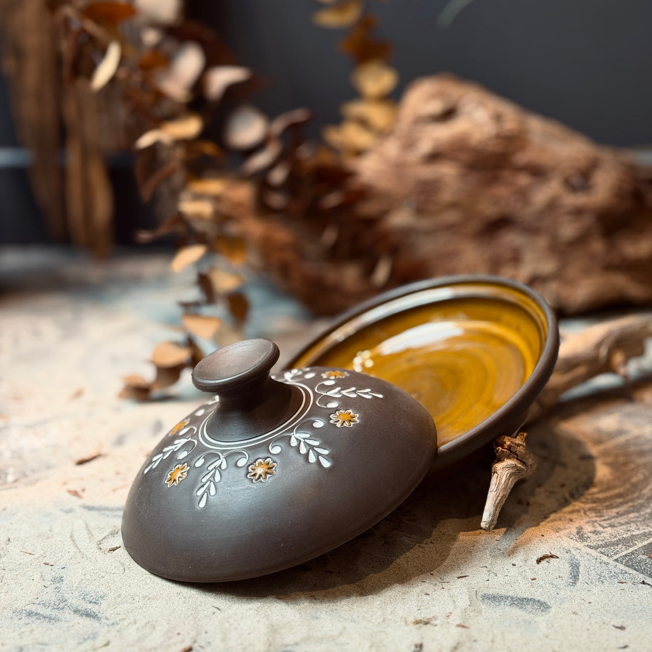 Keramikas sviesta trauki SAULE