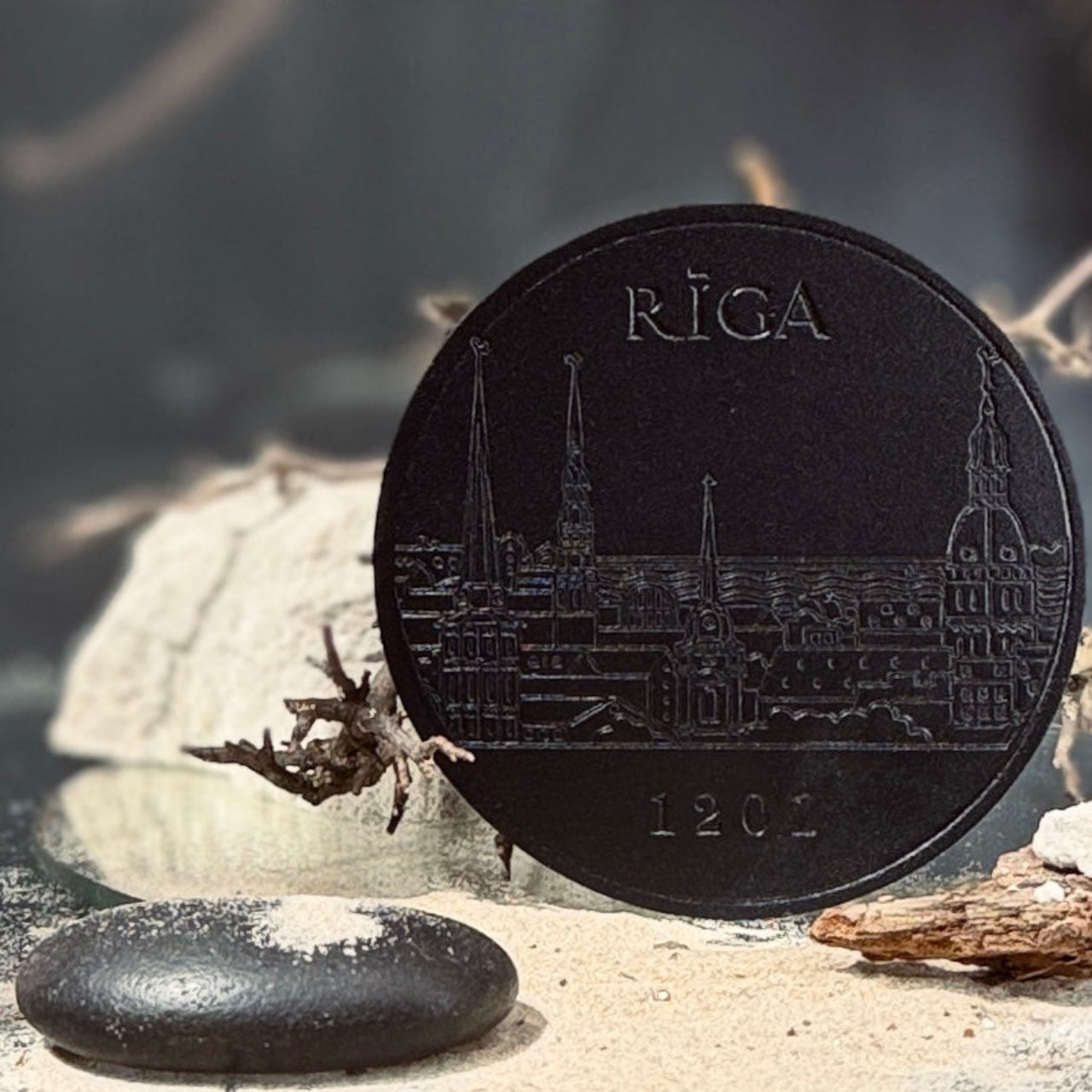 Apaļš ādas paliktnis RĪGA
