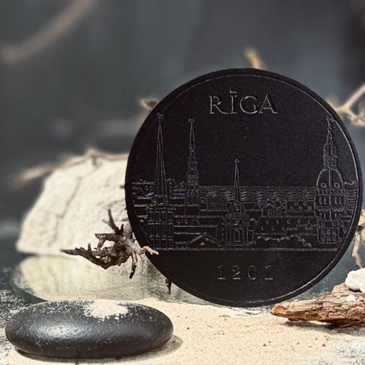 Apaļš ādas paliktnis RĪGA